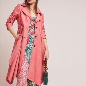 Anthropologie Elle Trench Coat